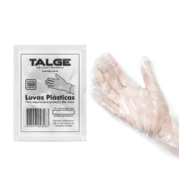 Luvas Plastica Descartáveis para Comida Talge 100 Unidades - Image 2